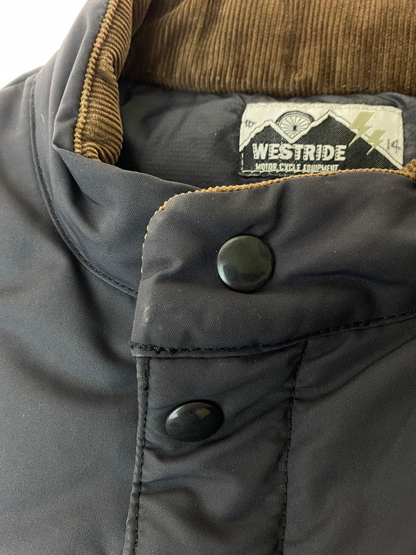 【現状渡し品】【メンズ】 WESTRIDE ウエストライド ウエスタンヨーク 中綿ナイロンベスト メンズ アウター トップス 145-241022-em-3-min カラー：ブラック 万代Net店