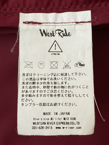 【中古品】【メンズ】 WESTRIDE ウエストライド RACING LIGHT VEST レーシング ライト ベスト アウター 145-241022-yn-01-min サイズ：38 カラー：ワインレッド 万代Net店