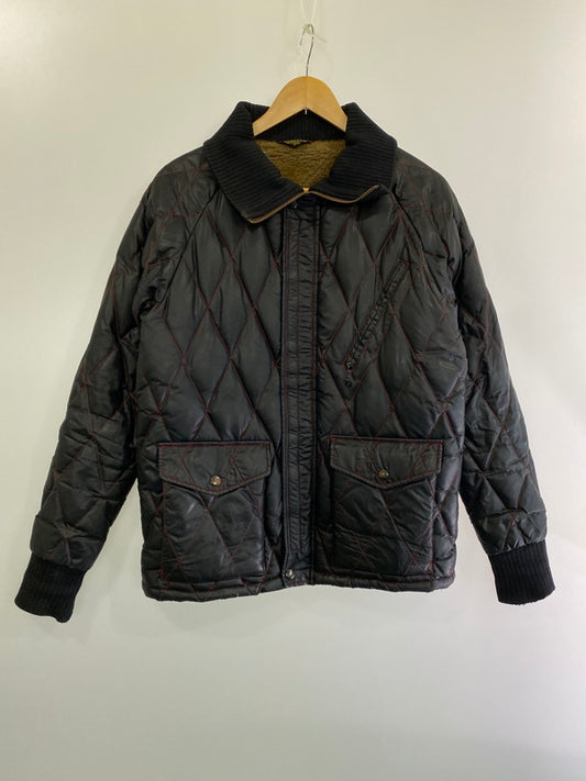 【現状渡し品】【メンズ】 RACING DOWN JACKET レーシング ダウンジャケット 防寒 ライダー バイク 冬用 キルティングステッチ 防風 145-241022-em-11-min サイズ：S カラー：ブラック 万代Net店
