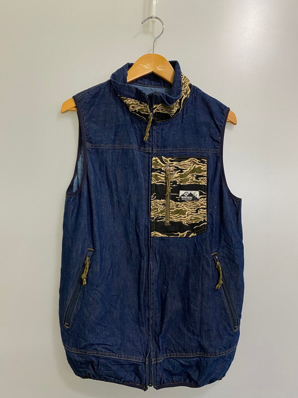 【中古品】【メンズ】 WESTRIDE ウエストライド CYCLE RETRO VEST ベスト 145-241025-ks-13-min サイズ：M カラー：インディゴ 万代Net店