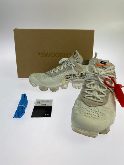 【中古品】【メンズ】 NIKE ナイキ ×OFF-WHITE オフホワイト AA3831-100 THE:10 AIR VAPORMAX FK WHITE エア ヴェイパーマックス スニーカー シューズ 靴 160-241022-me-32-min サイズ：28.0cm US10 カラー： WHITE/BLACK-TOTAL ORANGE 万代Net店