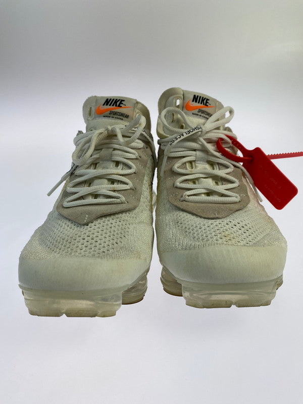 【中古品】【メンズ】 NIKE ナイキ ×OFF-WHITE オフホワイト AA3831-100 THE:10 AIR VAPORMAX FK WHITE エア ヴェイパーマックス スニーカー シューズ 靴 160-241022-me-32-min サイズ：28.0cm US10 カラー： WHITE/BLACK-TOTAL ORANGE 万代Net店