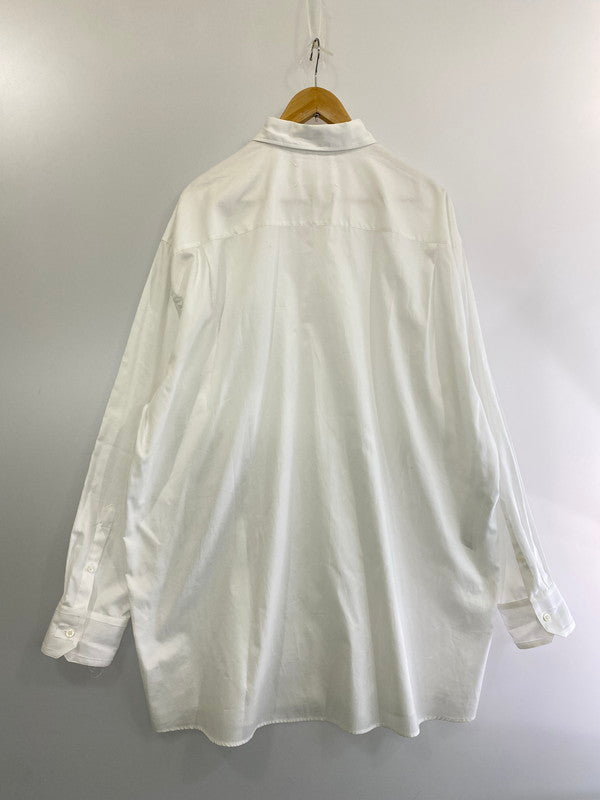 【中古品】【メンズ】  MAISON MARGIELA メゾンマルジェラ PLAIN OVERSIZED SHIRT S50DL0473 21AW プレイン オーバーサイズシャツ  長袖シャツ メンズ 141-241022-em-13-min サイズ：39 カラー：ホワイト 万代Net店