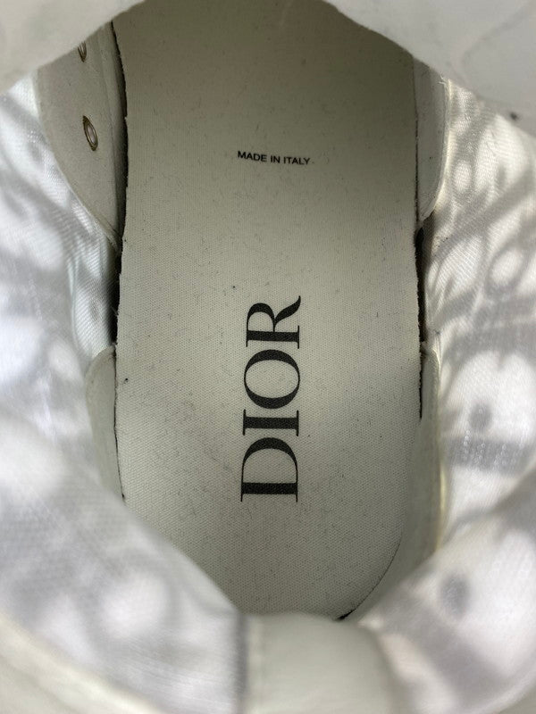 【中古品】【メンズ】 Dior ディオール 3SH118YJP H069 19SS TECHNICAL CANVAS OBLIQUE MENS HIGH TOP SNEAKER 靴 シューズ スニーカー ハイカット 162-241023-AS-20-min サイズ：41 カラー：ホワイト/ブラック 万代Net店