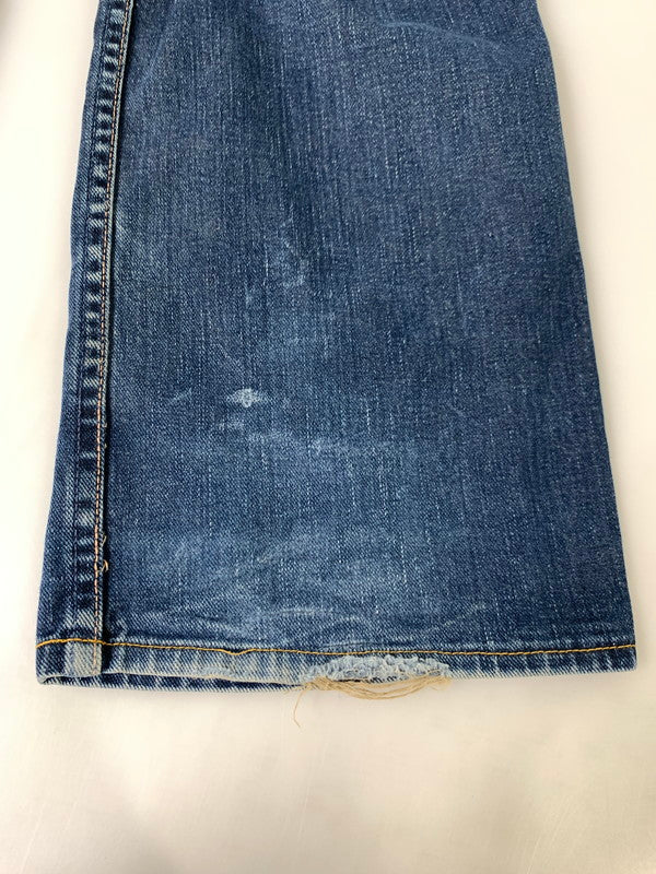 【中古品】【メンズ】 A BATHING APE アベイシングエイプ DOUBLE KNEE DENIM PANTS ボトムス パンツ ズボン デニム 153-241023-AS-5-min サイズ：L カラー：インディゴ 万代Net店