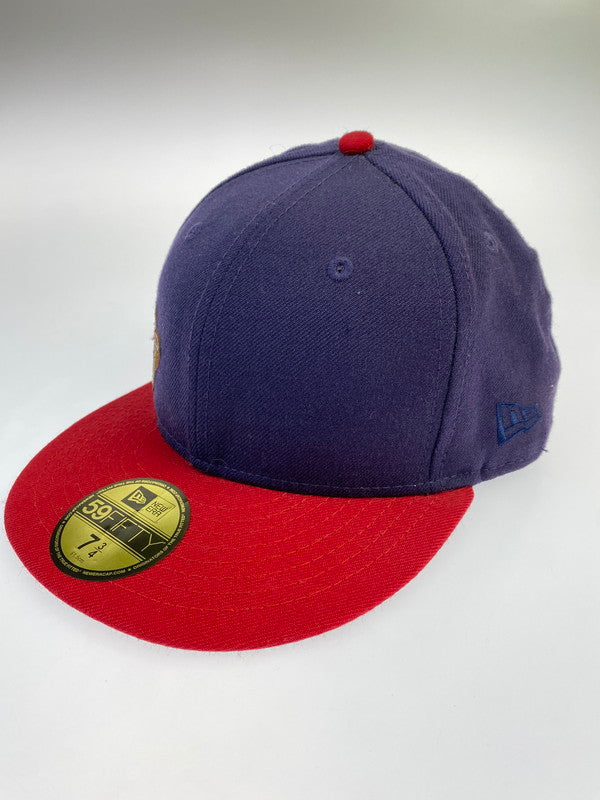 【中古品】【メンズ】 NEW ERA ニューエラ ×A BATHING APE アベイシングエイプ 1910-180-012 BASEBALL CAP 帽子 キャップ 185-241026-AS-2-min サイズ：7 3/4 カラー：パープル/レッド 万代Net店