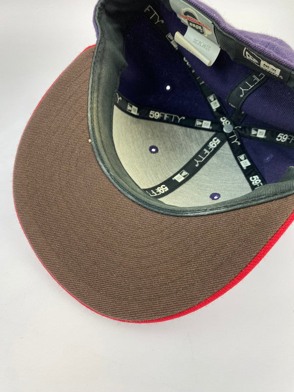 【中古品】【メンズ】 NEW ERA ニューエラ ×A BATHING APE アベイシングエイプ 1910-180-012 BASEBALL CAP 帽子 キャップ 185-241026-AS-2-min サイズ：7 3/4 カラー：パープル/レッド 万代Net店