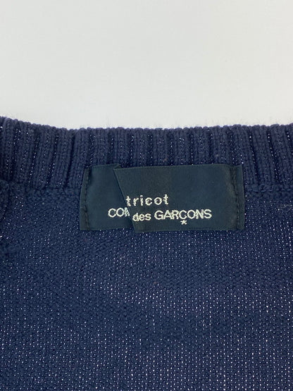 【中古品】【レディース】 tricot COMME des GARCONS トリココムデギャルソン TN-040190 90'S カーディガン 168-241027-AS-11-min カラー：ネイビー 万代Net店