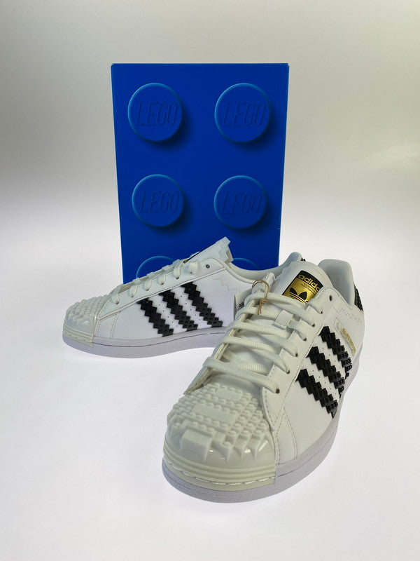 【LIFTる。景品】【中古品】【メンズ】 adidas アディダス GW5270 SUPERSTAR LEGO 靴 シューズ スニーカー SNEAKERS 161-241030-ks-60-min サイズ：27cm カラー：FTWWHT/CBLACK/CBLACK 万代Net店