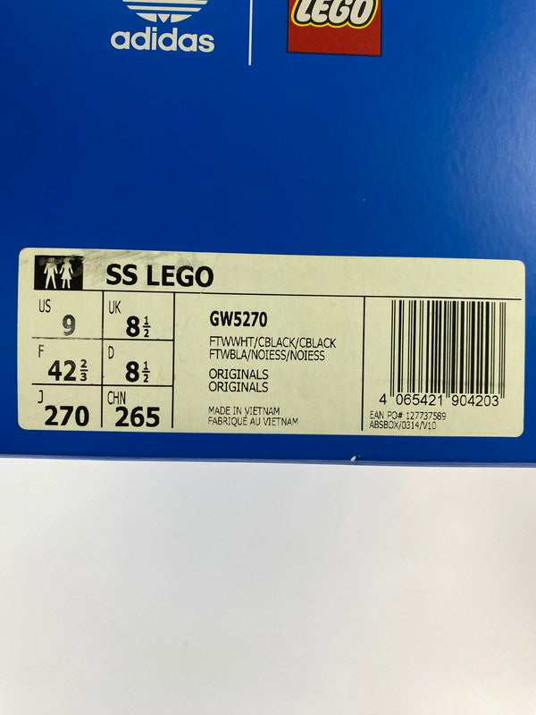 【LIFTる。景品】【中古品】【メンズ】 adidas アディダス GW5270 SUPERSTAR LEGO 靴 シューズ スニーカー SNEAKERS 161-241030-ks-60-min サイズ：27cm カラー：FTWWHT/CBLACK/CBLACK 万代Net店