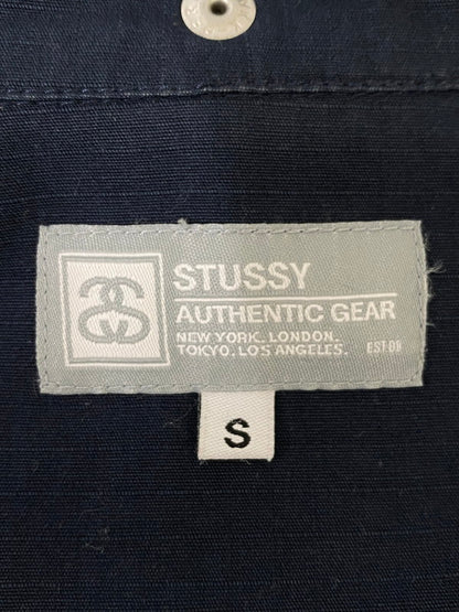 【中古品】【メンズ】 STUSSY ステューシー 00S VOLUME NECK VEST ボリュームネックベスト 142-241025-ks-06-min サイズ：S カラー：ネイビー 万代Net店