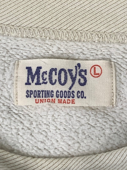 【中古品】【メンズ】  MCCOY'S マッコイズ STS MILITARY SWEATSHIRT ミリタリー スウェットシャツ 145-241022-me-16-min サイズ：L カラー：ホワイト系 万代Net店