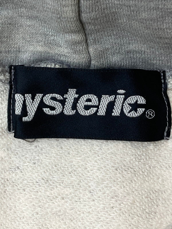 【中古品】【メンズ】 HYSTERIC GLAMOUR ヒステリックグラマー 00's LOGO HOODIE 2CF-5505 ロゴフーディー パーカー トップス 140-241024-yn-26-min サイズ：FREE カラー：グレー 万代Net店