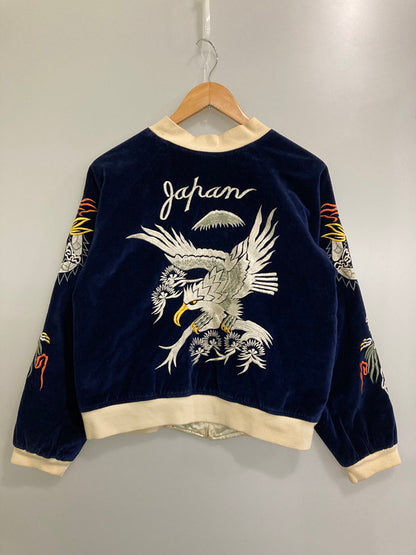 【現状渡し品】【メンズ】  SILVER STONE シルバーストーン 90S REVERSIBLE SOUVENIR JACKET リバーシブル スーベニアジャケット アウター 145-241022-me-20-min サイズ：S カラー：ネイビー/ホワイト 万代Net店