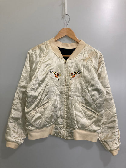 【現状渡し品】【メンズ】  SILVER STONE シルバーストーン 90S REVERSIBLE SOUVENIR JACKET リバーシブル スーベニアジャケット アウター 145-241022-me-20-min サイズ：S カラー：ネイビー/ホワイト 万代Net店