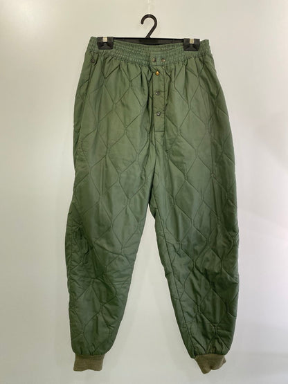 【中古品】【メンズ】  U.S.AIRFORCE アメリカ空軍 MIL-U-27546B 70S"CWU-9 P"QUILTING TROUSERS キルティング パンツ ボトムス 157-241029-me-06-min サイズ：L カラー：カーキ 万代Net店