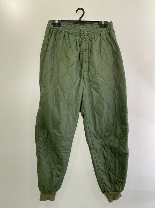 【中古品】【メンズ】  U.S.AIRFORCE アメリカ空軍 MIL-U-27546B 70S"CWU-9 P"QUILTING TROUSERS キルティング パンツ ボトムス 157-241029-me-06-min サイズ：L カラー：カーキ 万代Net店