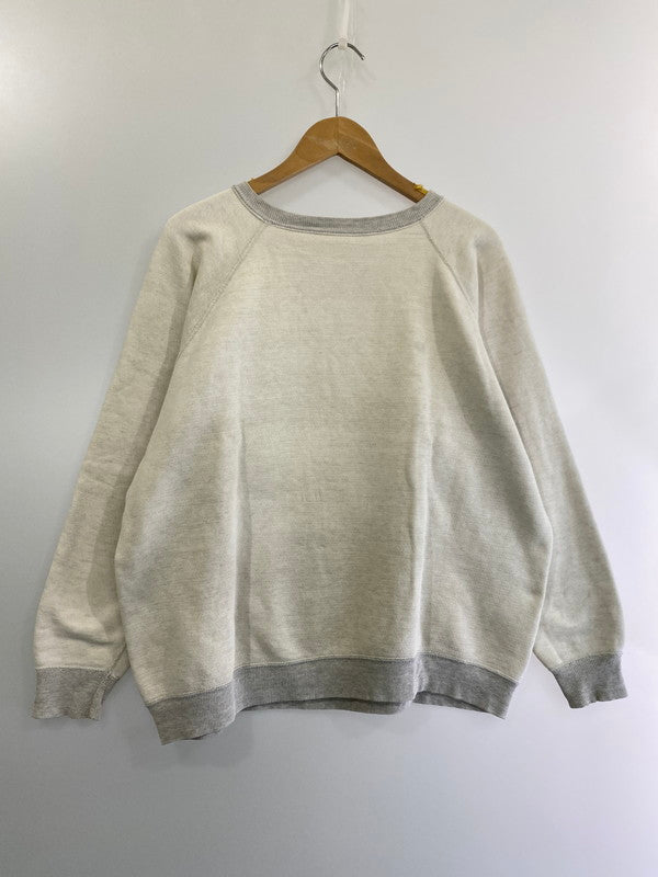 【現状渡し品】【メンズ】  VINTAGE ヴィンテージ 50-60S 60-70年代 RAGLAN SLEEVE 2-TONE SWEATSHIRT ラグランスリーブ ２トーン スウェット Tシャツ  146-241022-em-16-min カラー：ホワイト 万代Net店