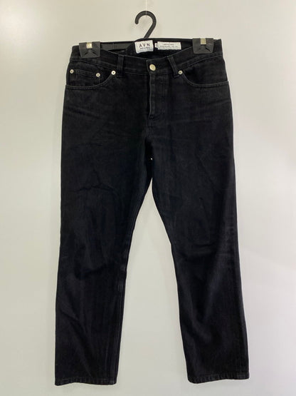 【中古品】【メンズ】  AVN フランス製 5-POCKET JEANS デニムパンツ 152-241028-cn-11-min サイズ：30 カラー：ブラック 万代Net店