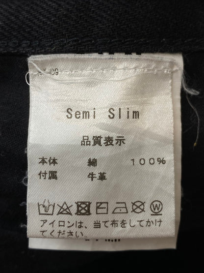 【中古品】【メンズ】  AVN フランス製 5-POCKET JEANS デニムパンツ 152-241028-cn-11-min サイズ：30 カラー：ブラック 万代Net店