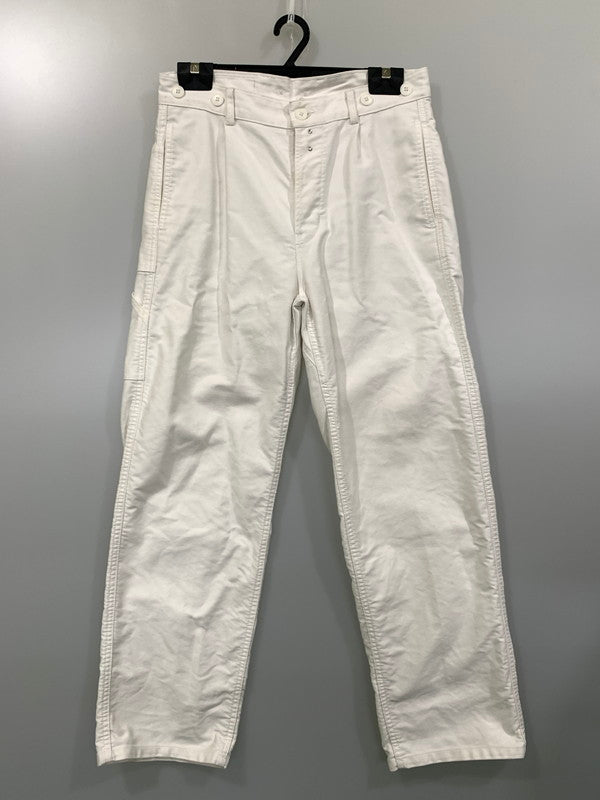 【中古品】【メンズ】  LE TRAVAILLEUR GALLICE ル トラバイユール ガリス MOLESKIN EURO WORK TROUSER ボトムス パンツ ズボン 157-241023-AS-11-min サイズ：3 カラー：ホワイト 万代Net店