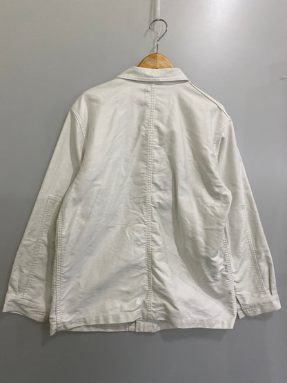 【中古品】【メンズ】  LE TRAVAILLEUR GALLICE ル・トラヴァイユール・ガリス FRENCH MOLESKIN WORK JACKET ウールジャケット アウター 146-241025-ks-02-min サイズ：4 カラー：ホワイト 万代Net店