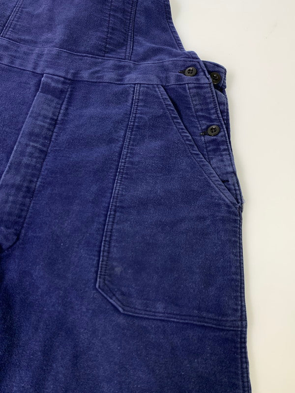 【中古品】【メンズ】  A DUMONT D'URVILLE デュモンデュルヴィル 70-80S BLUE MOLESKIN FRENCH WORK OVERALL オーバーオール 157-241023-AS-9-min カラー：パープル系 万代Net店