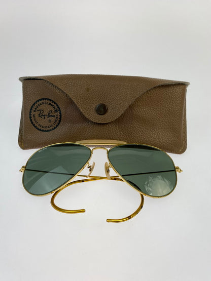 【中古品】【メンズ】  B&L社製RAY-BAN レイバン 上部砂打 ティアドロップサングラス アイウェア 203-241023-AS-29-min カラー：ゴールド 万代Net店