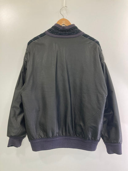 【中古品】【メンズ】  COOGI クージー レザー切替リバーシブルジャケット アウター 146-241028-me-14-min サイズ：M カラー：ブラック/パープル 万代Net店