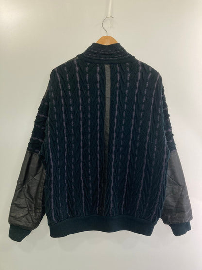 【中古品】【メンズ】  COOGI クージー レザー切替リバーシブルジャケット アウター 146-241028-me-14-min サイズ：M カラー：ブラック/パープル 万代Net店