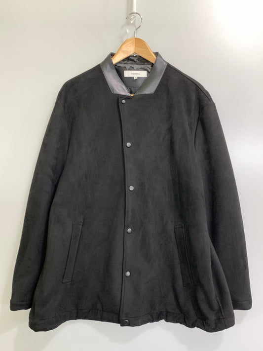 【現状渡し品】【メンズ】 SASQUATCHfabrix. サスクワァッチファブリックス 20AW-JKM-003 FAKE SUEDE COACH JACKET フェイク スヌード コーチジャケット アウター 140-241029-me-10-min サイズ：XL カラー：ブラック 万代Net店