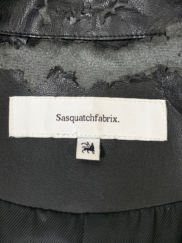 【現状渡し品】【メンズ】 SASQUATCHfabrix. サスクワァッチファブリックス 20AW-JKM-003 FAKE SUEDE COACH JACKET フェイク スヌード コーチジャケット アウター 140-241029-me-10-min サイズ：XL カラー：ブラック 万代Net店