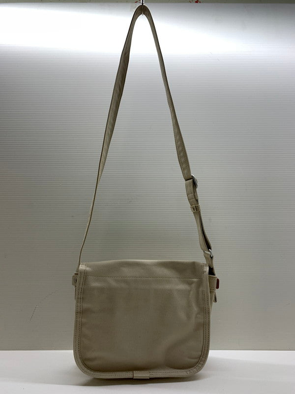 【中古品】【レディース】 PORTER ポーター GIRL ガール CANVAS SHOLDER BAG キャンバス ショルダーバッグ  188-241029-em-12-min カラー：アイボリー 万代Net店