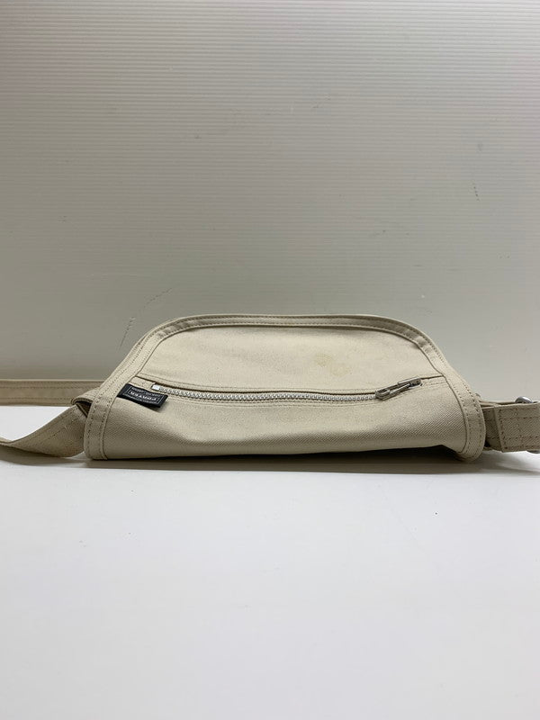 【中古品】【レディース】 PORTER ポーター GIRL ガール CANVAS SHOLDER BAG キャンバス ショルダーバッグ  188-241029-em-12-min カラー：アイボリー 万代Net店