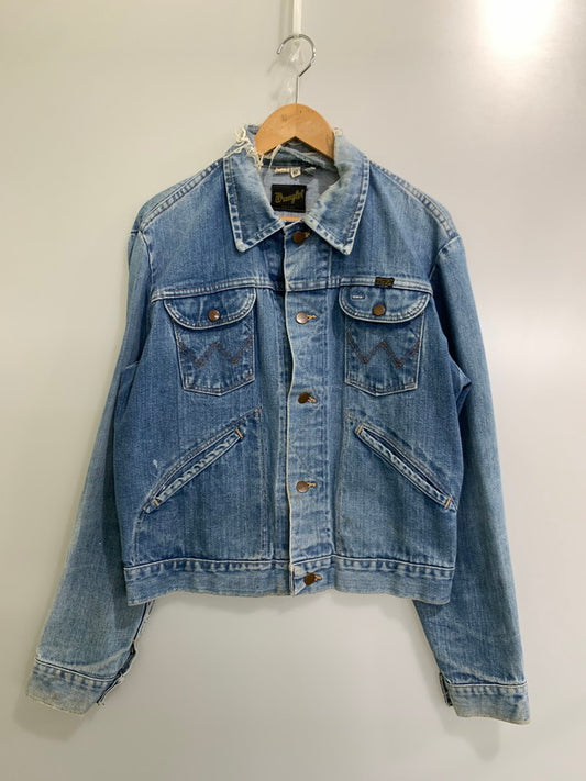 【現状渡し品】【メンズ】 Wrangler ラングラー 70’S DENIM JACKET デニムジャケット アウター 146-241029-me-37-min サイズ：42 カラー：インディゴ 万代Net店