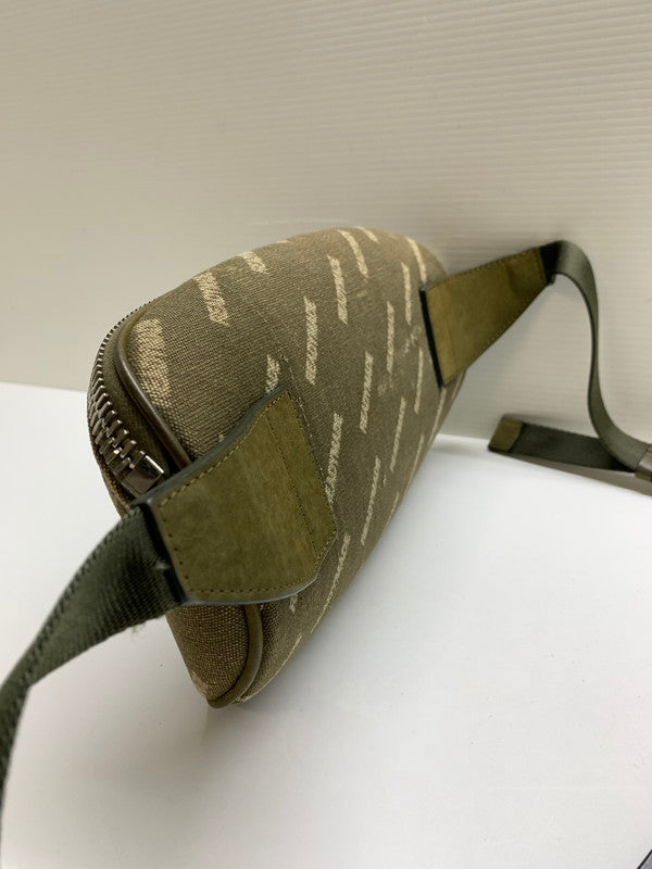 【中古品】【メンズ/レディース】  READYMADE レディメイド 18AW WAIST BAG ウエストバッグ コットン ボディバッグ 188-241029-em-7-min カラー：カーキ 万代Net店