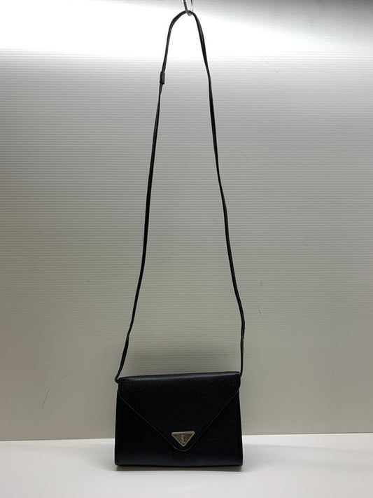 【現状渡し品】【メンズ/レディース】 YVES SAINT LAURENT イヴ・サンローラン SHOLDER BAG ショルダーバッグ 180-241029-em-17-min カラー：ブラック 万代Net店