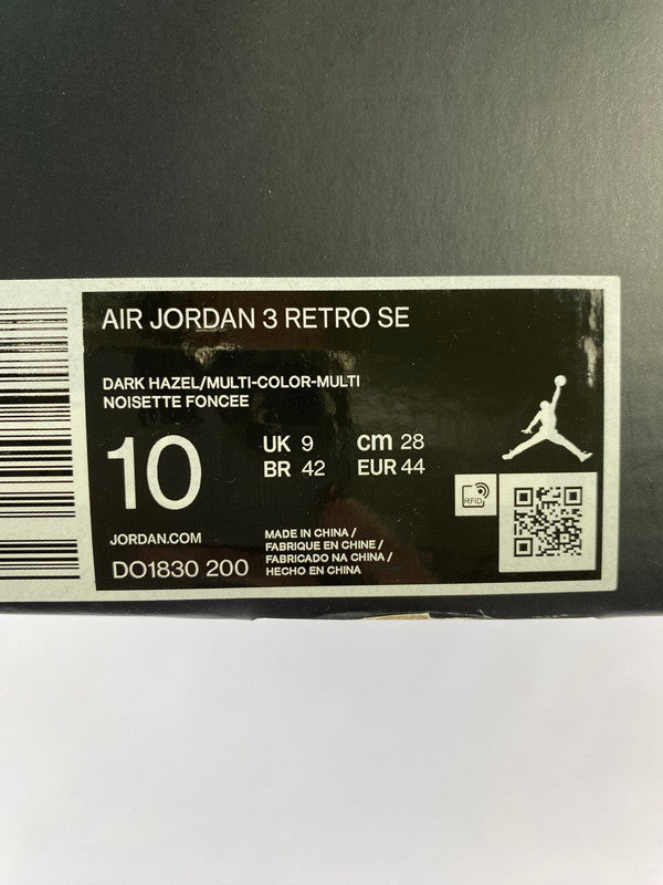 【中古品】【メンズ】 NIKE ナイキ DO1830-200 AIR JORDAN 3 RETRO SE 靴 シューズ スニーカー SNEAKERS 160-241027-ks-10-min サイズ：28cm カラー：DARK HAZEL/MULTI-COLOR-MULTI 万代Net店