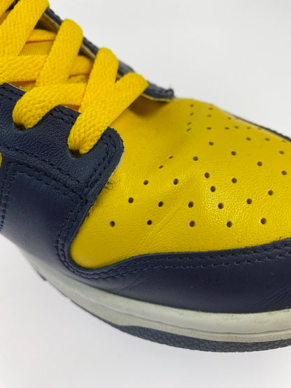 【中古品】【メンズ】 NIKE ナイキ DD1391-700 DUNK LOW RETRO MICHIGAN ダンク ロー レトロ 靴 シューズ スニーカー 160-241101-cn-1-min サイズ：26.5cm カラー：VARSITY MAIZE/MIDNIGHT NAVY 万代Net店