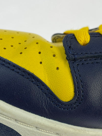 【中古品】【メンズ】 NIKE ナイキ DD1391-700 DUNK LOW RETRO MICHIGAN ダンク ロー レトロ 靴 シューズ スニーカー 160-241101-cn-1-min サイズ：26.5cm カラー：VARSITY MAIZE/MIDNIGHT NAVY 万代Net店