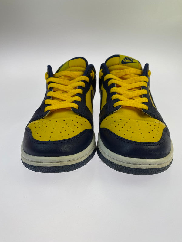 【中古品】【メンズ】 NIKE ナイキ DD1391-700 DUNK LOW RETRO MICHIGAN ダンク ロー レトロ 靴 シューズ スニーカー 160-241101-cn-1-min サイズ：26.5cm カラー：VARSITY MAIZE/MIDNIGHT NAVY 万代Net店