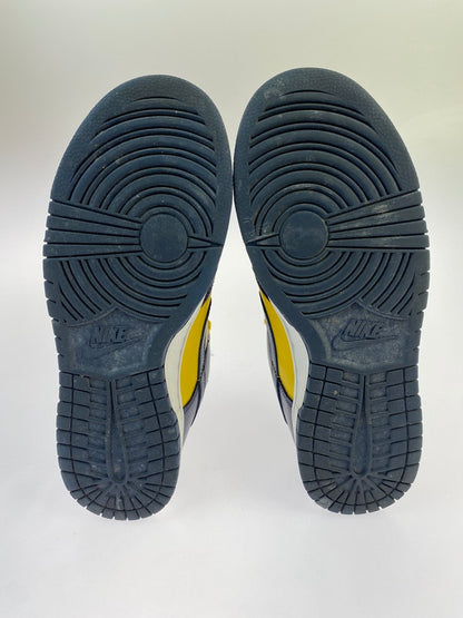 【中古品】【メンズ】 NIKE ナイキ DD1391-700 DUNK LOW RETRO MICHIGAN ダンク ロー レトロ 靴 シューズ スニーカー 160-241101-cn-1-min サイズ：26.5cm カラー：VARSITY MAIZE/MIDNIGHT NAVY 万代Net店