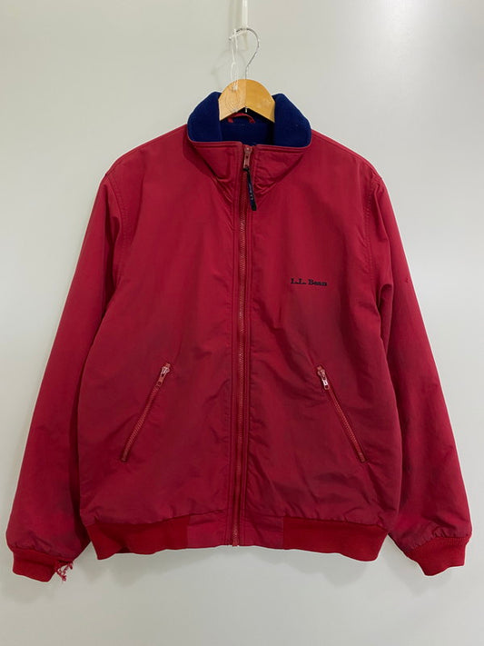 【中古品】【メンズ】 L.L.Bean エルエルビーン HK18 80-90S WARM-UP JACKET ジャケット 裏起毛 144-241031-cn-16-min サイズ：M カラー：レッド 万代Net店