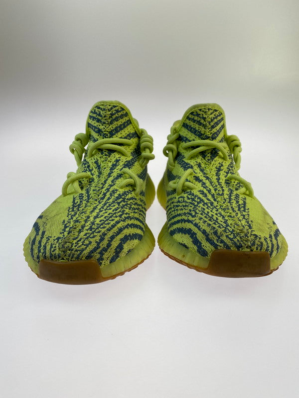 【中古品】【メンズ】 adidas アディダス B37572 YEEZY BOOST 350 V2  SEMI FROZEN YELLOW 靴 シューズ スニーカー 161-241103-AS-2-min サイズ：27cm カラー：ライムグリーン/ネイビー系 万代Net店