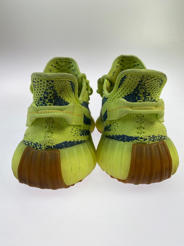 【中古品】【メンズ】 adidas アディダス B37572 YEEZY BOOST 350 V2  SEMI FROZEN YELLOW 靴 シューズ スニーカー 161-241103-AS-2-min サイズ：27cm カラー：ライムグリーン/ネイビー系 万代Net店