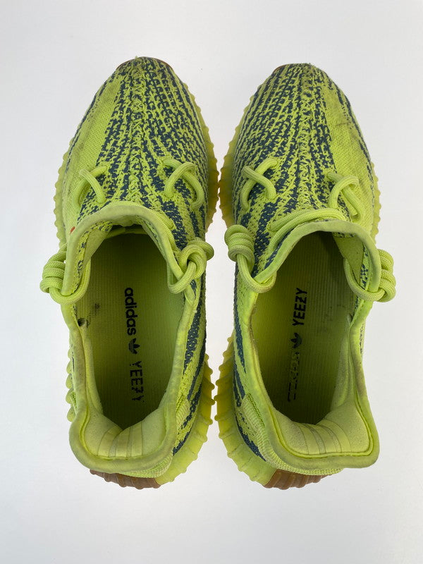 【中古品】【メンズ】 adidas アディダス B37572 YEEZY BOOST 350 V2  SEMI FROZEN YELLOW 靴 シューズ スニーカー 161-241103-AS-2-min サイズ：27cm カラー：ライムグリーン/ネイビー系 万代Net店