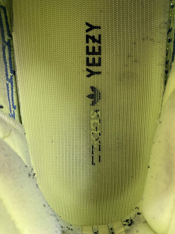 【中古品】【メンズ】 adidas アディダス B37572 YEEZY BOOST 350 V2  SEMI FROZEN YELLOW 靴 シューズ スニーカー 161-241103-AS-2-min サイズ：27cm カラー：ライムグリーン/ネイビー系 万代Net店