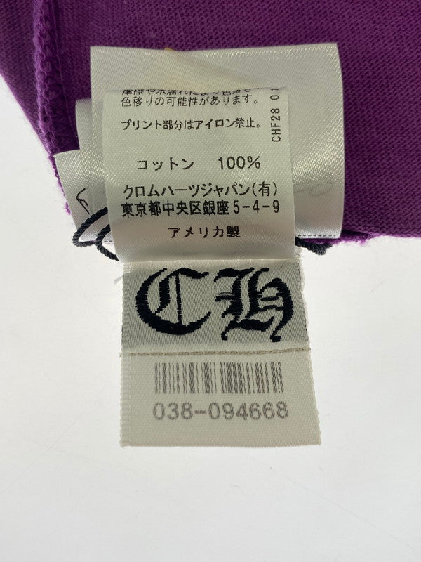 【中古美品】【メンズ】 CHROME HEARTS クロムハーツ ×MATTY BOY PPO U SS PKT CREW 半袖Tシャツ 190-241027-AS-3-min サイズ：M カラー：パープル 万代Net店