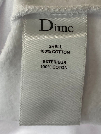 【中古美品】【メンズ】  DIME ダイム CURSIVE LOGO CREWNECK  WHITE クルーネック トレーナー スウェット トップス 142-241028-me-05-min サイズ：M カラー：ホワイト 白 万代Net店