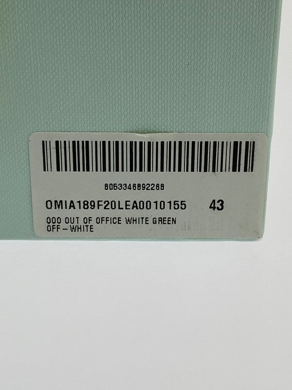 【中古品】【メンズ】 OFF-WHITE オフホワイト OMIF20-1029 OUT OF THE OFFICE 靴 シューズ スニーカー 162-241103-AS-4-min サイズ：43 カラー：ホワイト/グリーン 万代Net店